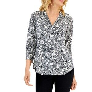 Charter Club Women's Blouse L